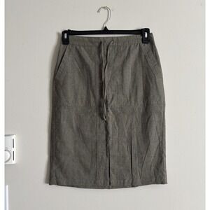 Prana Kara Skirt Size‎ Small Green Yogi Casual Drawstring Pockets Hippie Earthy